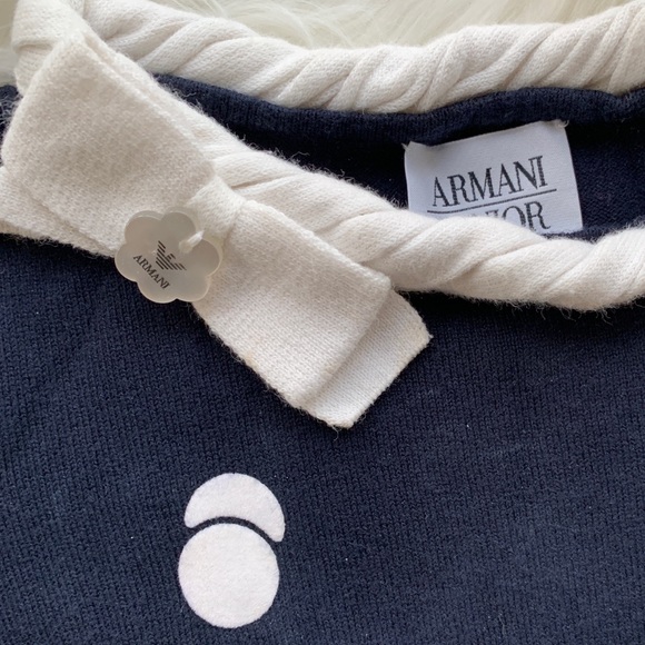 Armani junior knit dress for toddler girl - Picture 2 of 4